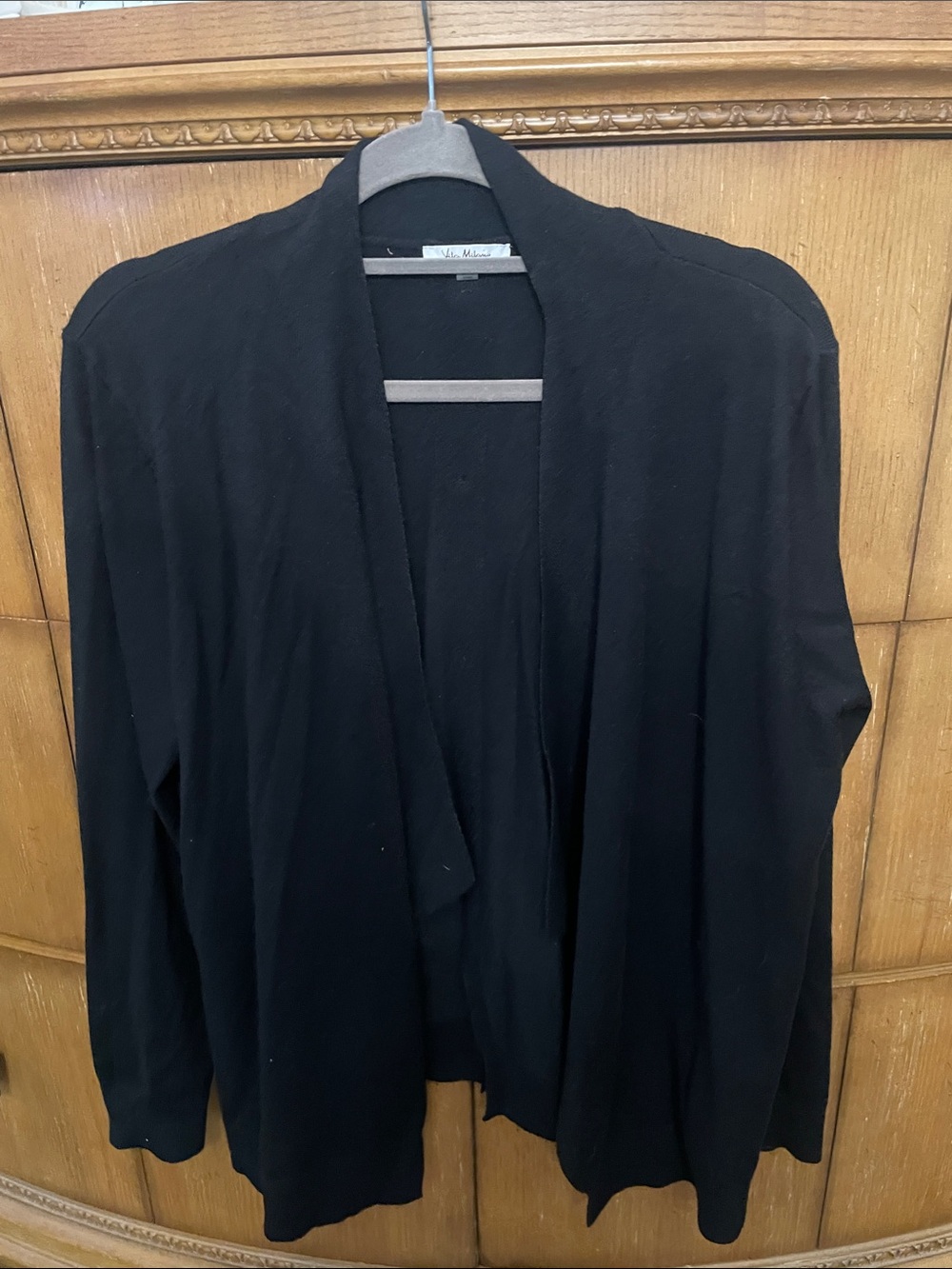 Black Open Front Women's Cardigan Sweater